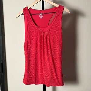 Prana Mika Athletic Tank Double Layer Bubble Hem Size XL